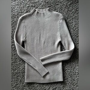 BNNU Tan Ribbed Knit Sweater